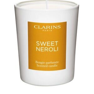 Clarins Sweet Neroli Candle in White and Gold
